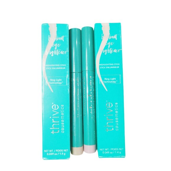 Stella+Mieko 2pcs/Thrive Causemetics Brilliant Highlighting Stick Eye Brightener - Picture 1 of 3